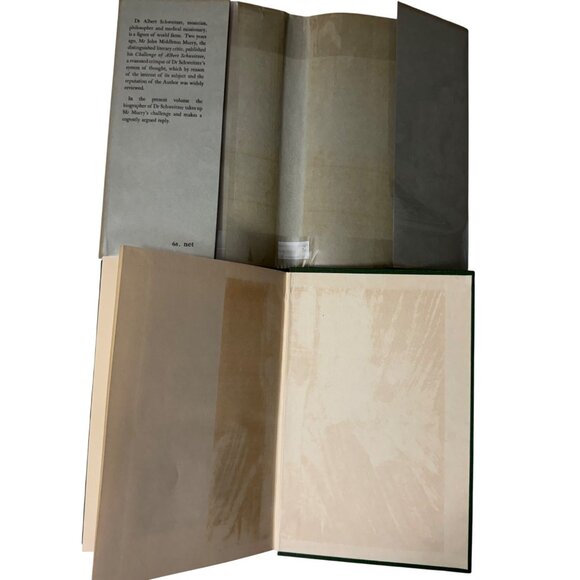 Albert Schweitzer A Vindication George Seaver HC 1950 First Edition James Clark - Picture 15 of 16